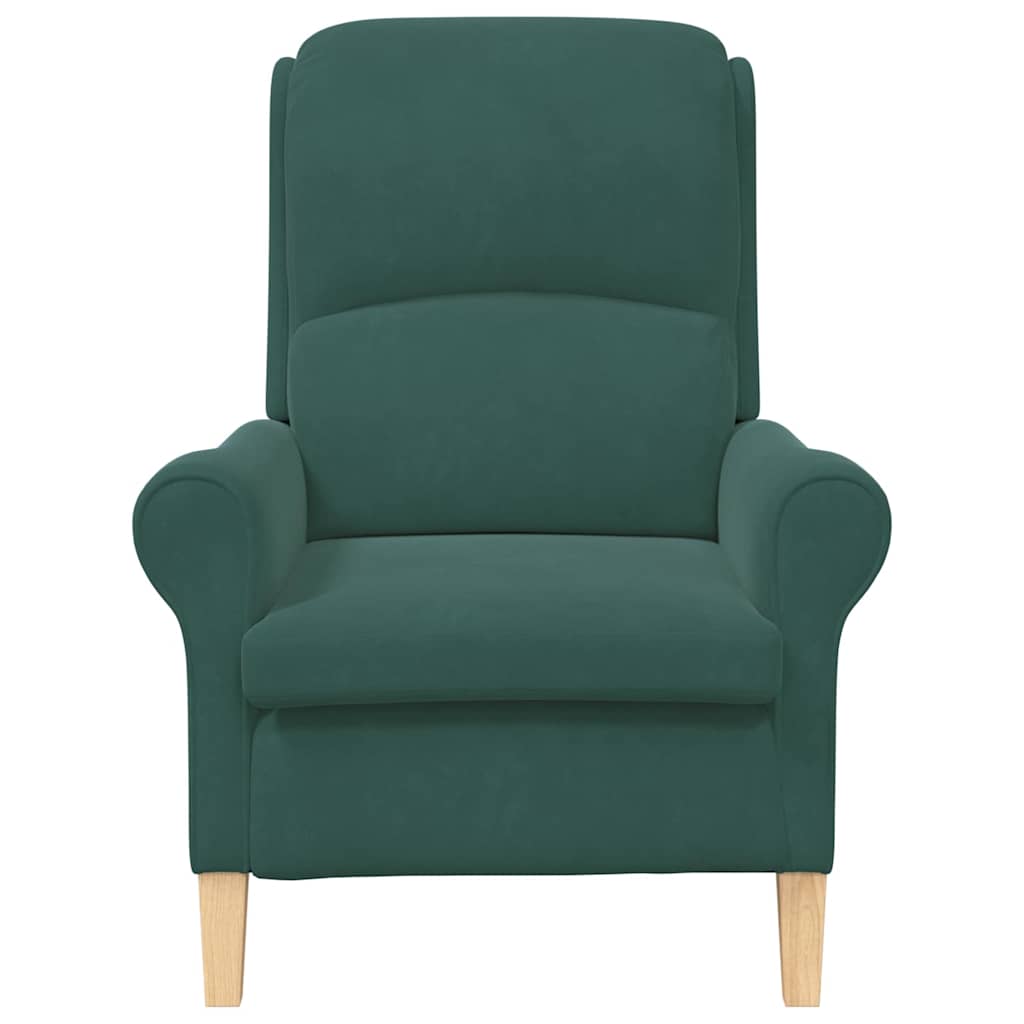 Sessel Dunkelgrün 76 x 94 x 102 cm Samt