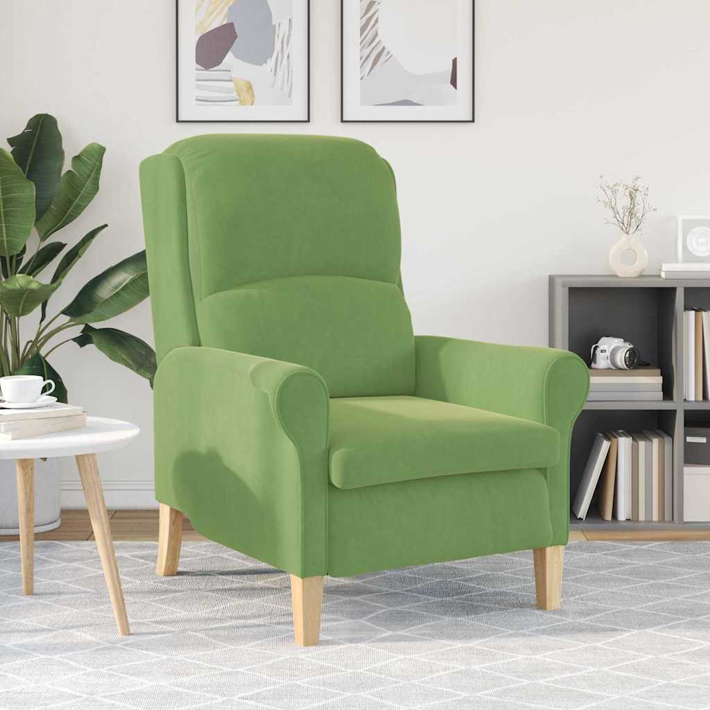Sessel Hellgrün 76 x 94 x 102 cm Samt