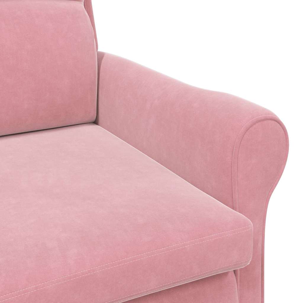 Sessel Rosa 76 x 94 x 102 cm Samt