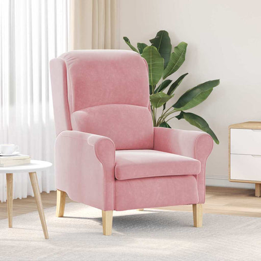 Sessel Rosa 76 x 94 x 102 cm Samt