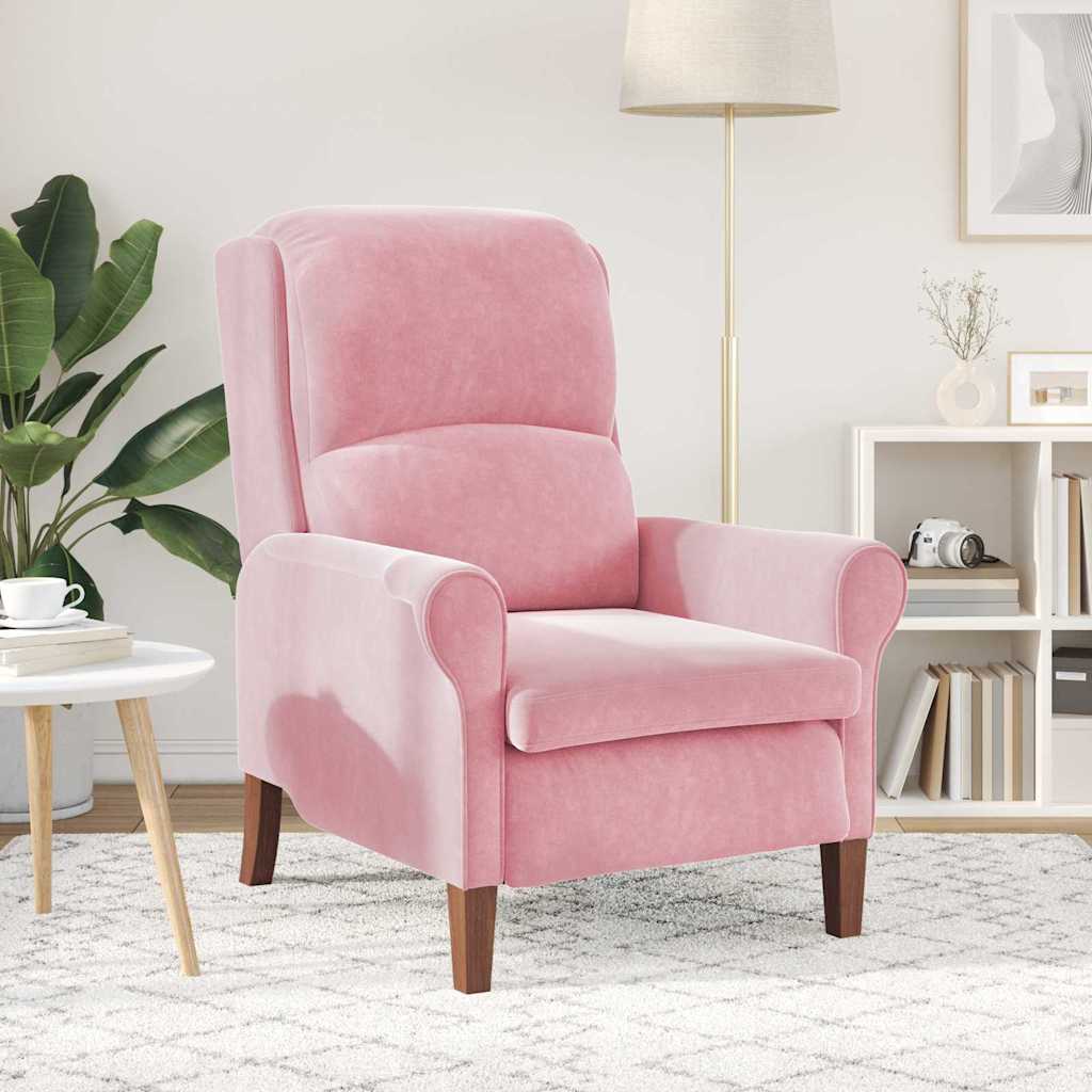 Sessel Rosa 76 x 94 x 102 cm Samt