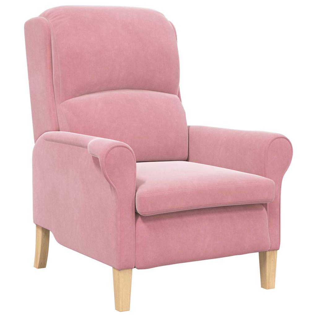 Sessel Rosa 76 x 94 x 102 cm Samt