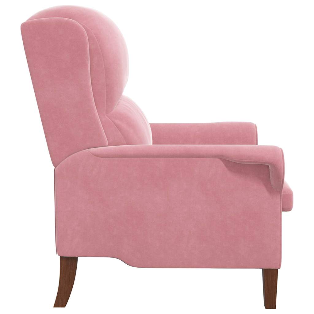 Sessel Rosa 76 x 94 x 102 cm Samt