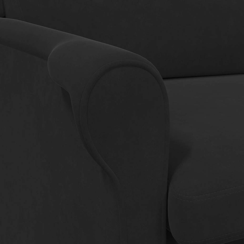 Sessel Schwarz 76 x 94 x 102 cm Samt