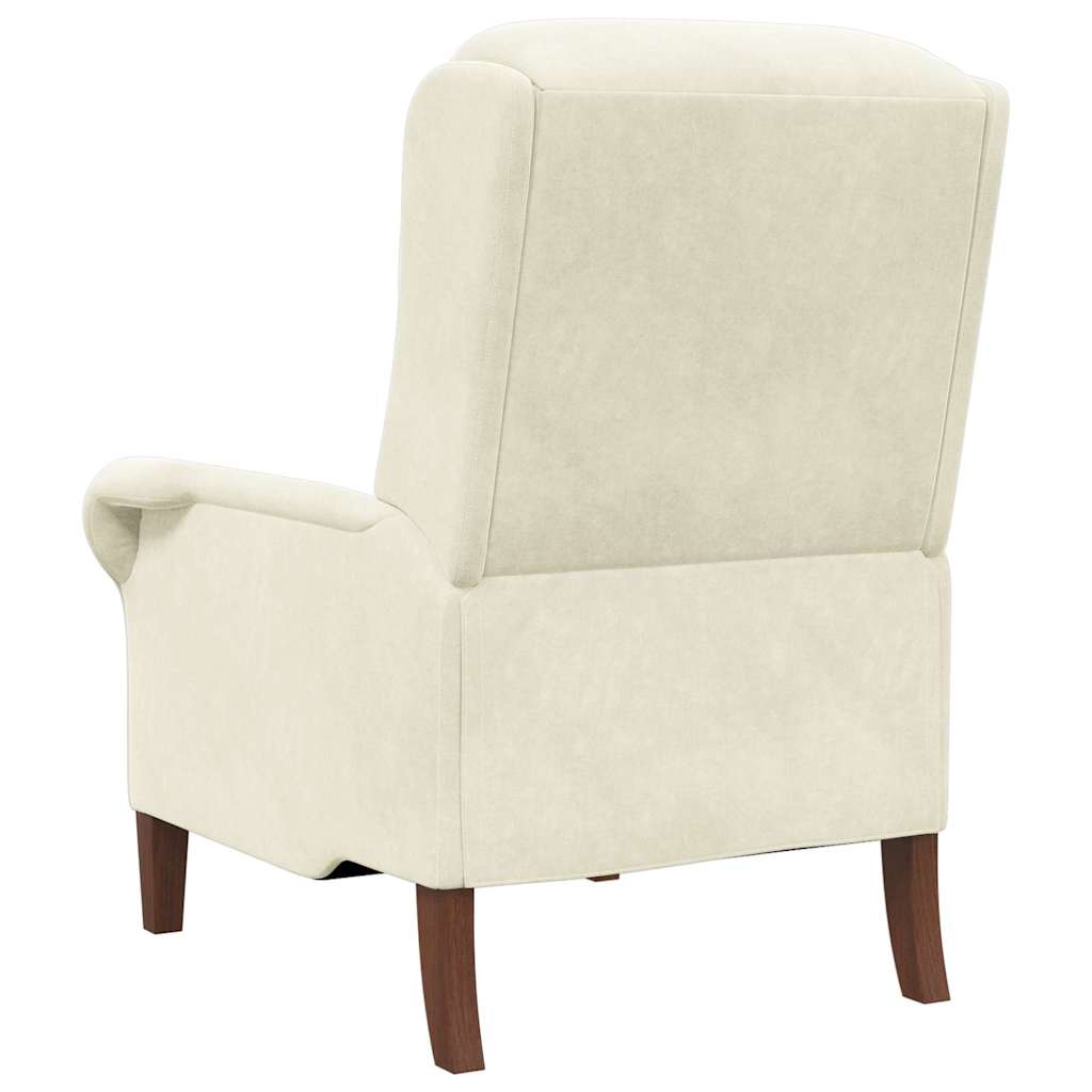 Sessel Creme 76 x 94 x 102 cm Samt