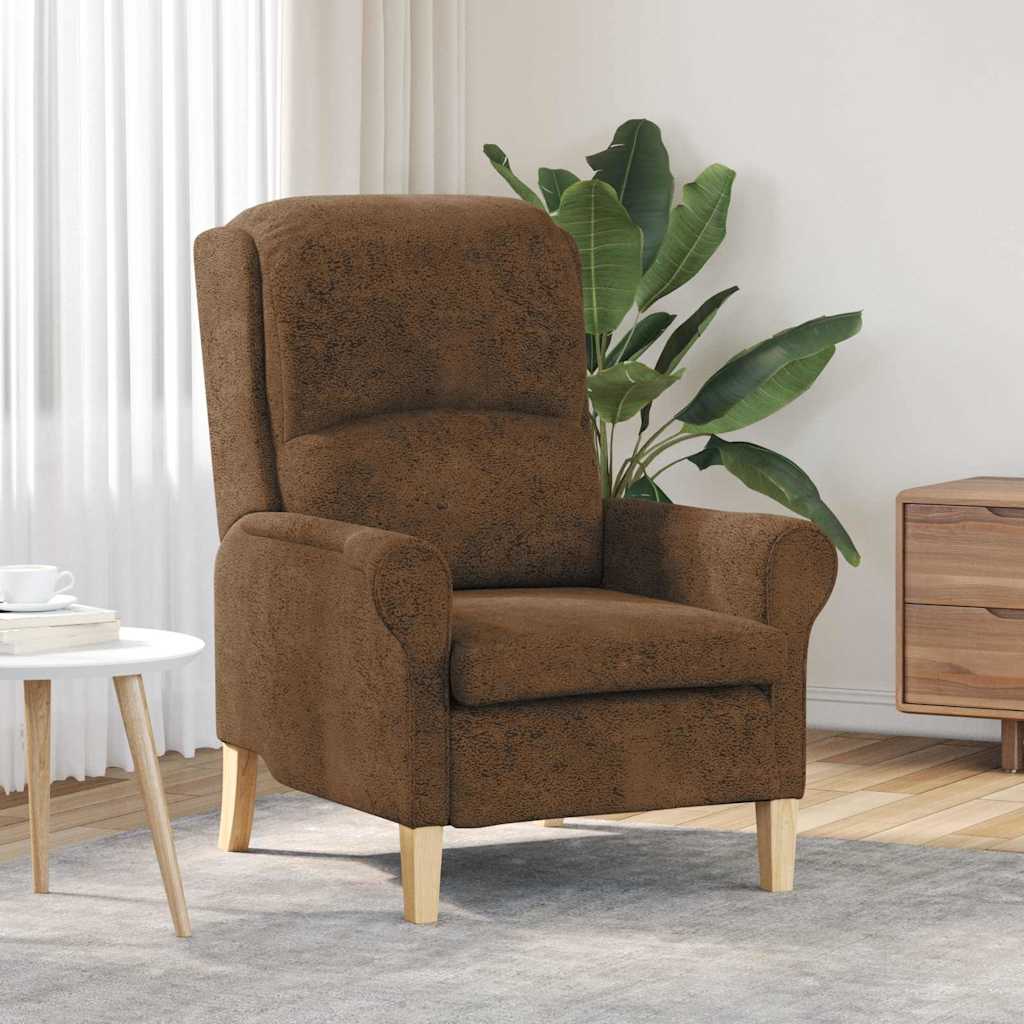 Sessel Braun 76 x 94 x 102 cm Kunstleder