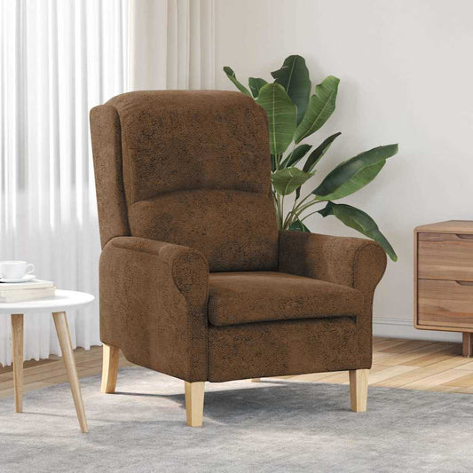 Sessel Braun 76 x 94 x 102 cm Kunstleder
