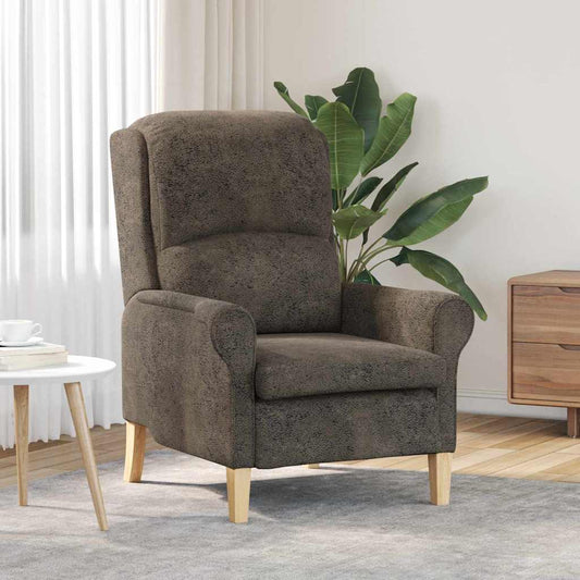 Sessel Dunkelgrau 76 x 94 x 102 cm Kunstleder