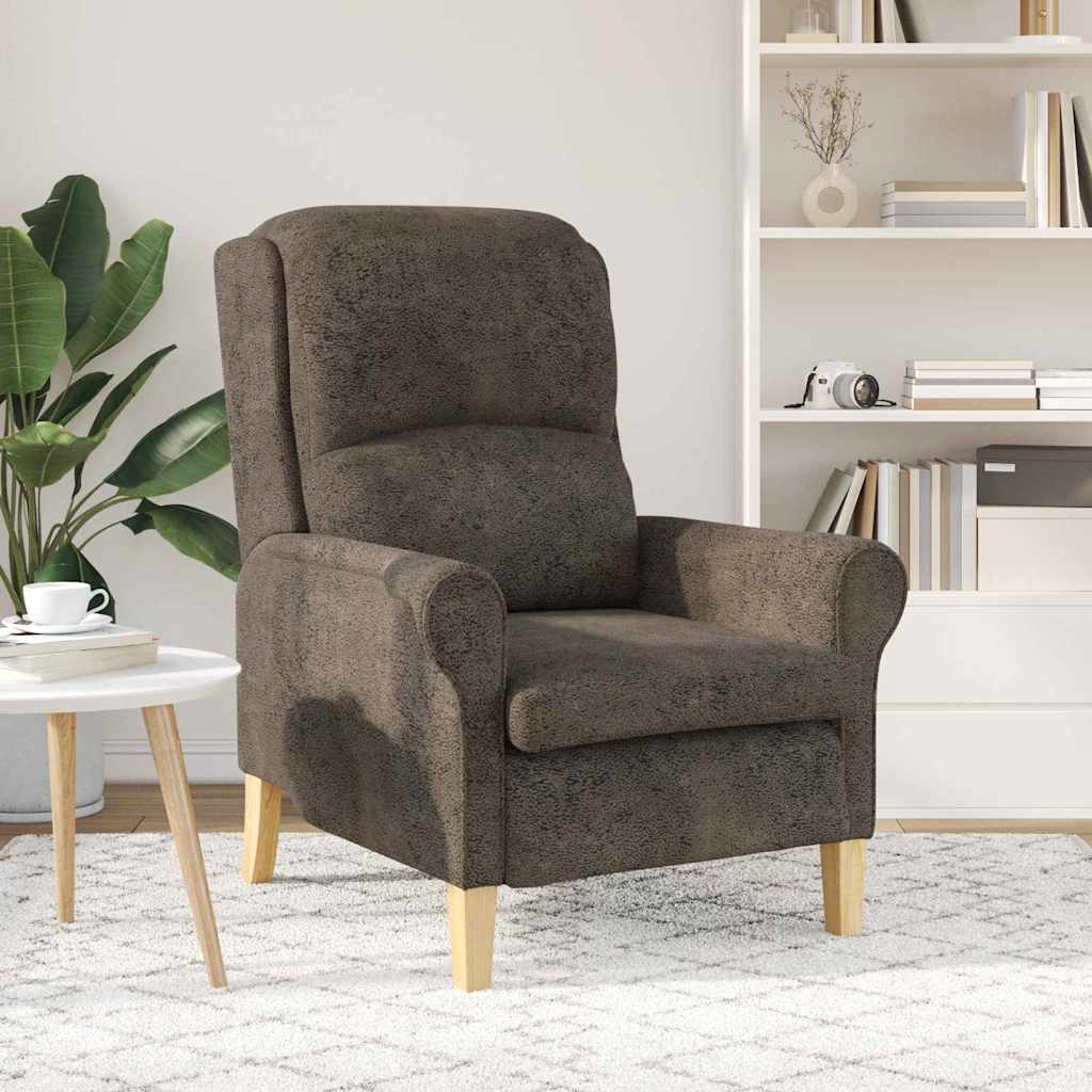 Sessel Dunkelgrau 76 x 94 x 102 cm Kunstleder