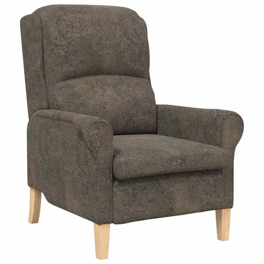 Sessel Dunkelgrau 76 x 94 x 102 cm Kunstleder