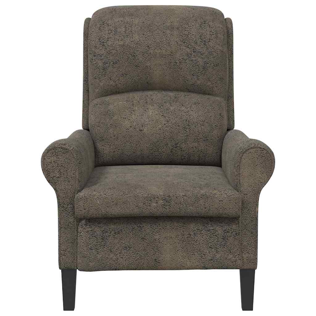 Sessel Dunkelgrau 76 x 94 x 102 cm Kunstleder