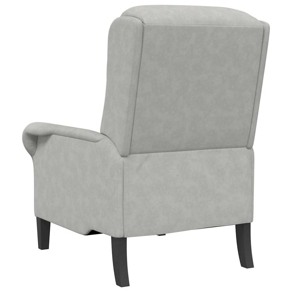 Sessel Hellgrau 76 x 94 x 102 cm Mikrofaser