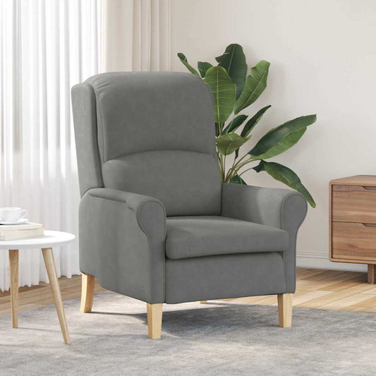 Sessel Dunkelgrau 76 x 94 x 102 cm Mikrofaser