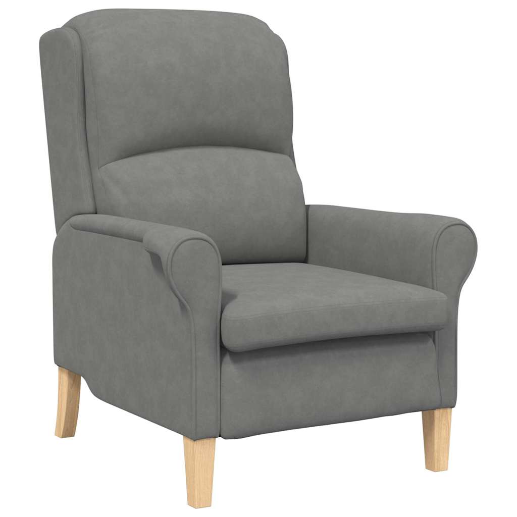 Sessel Dunkelgrau 76 x 94 x 102 cm Mikrofaser