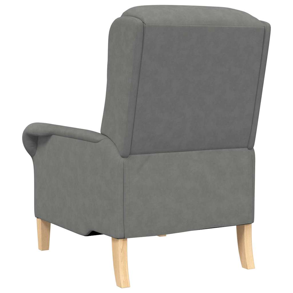 Sessel Dunkelgrau 76 x 94 x 102 cm Mikrofaser