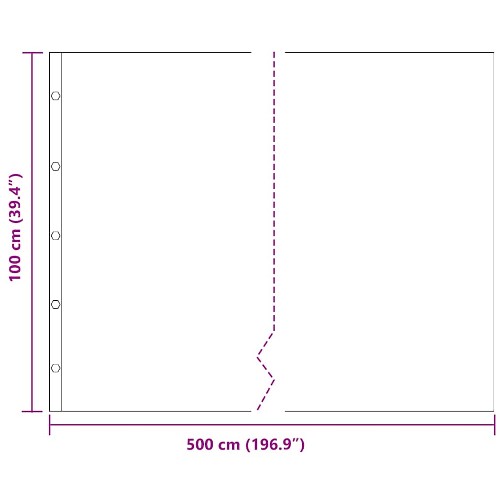 Wurzelsperre Schwarz 1 x 5 m Polyethylen