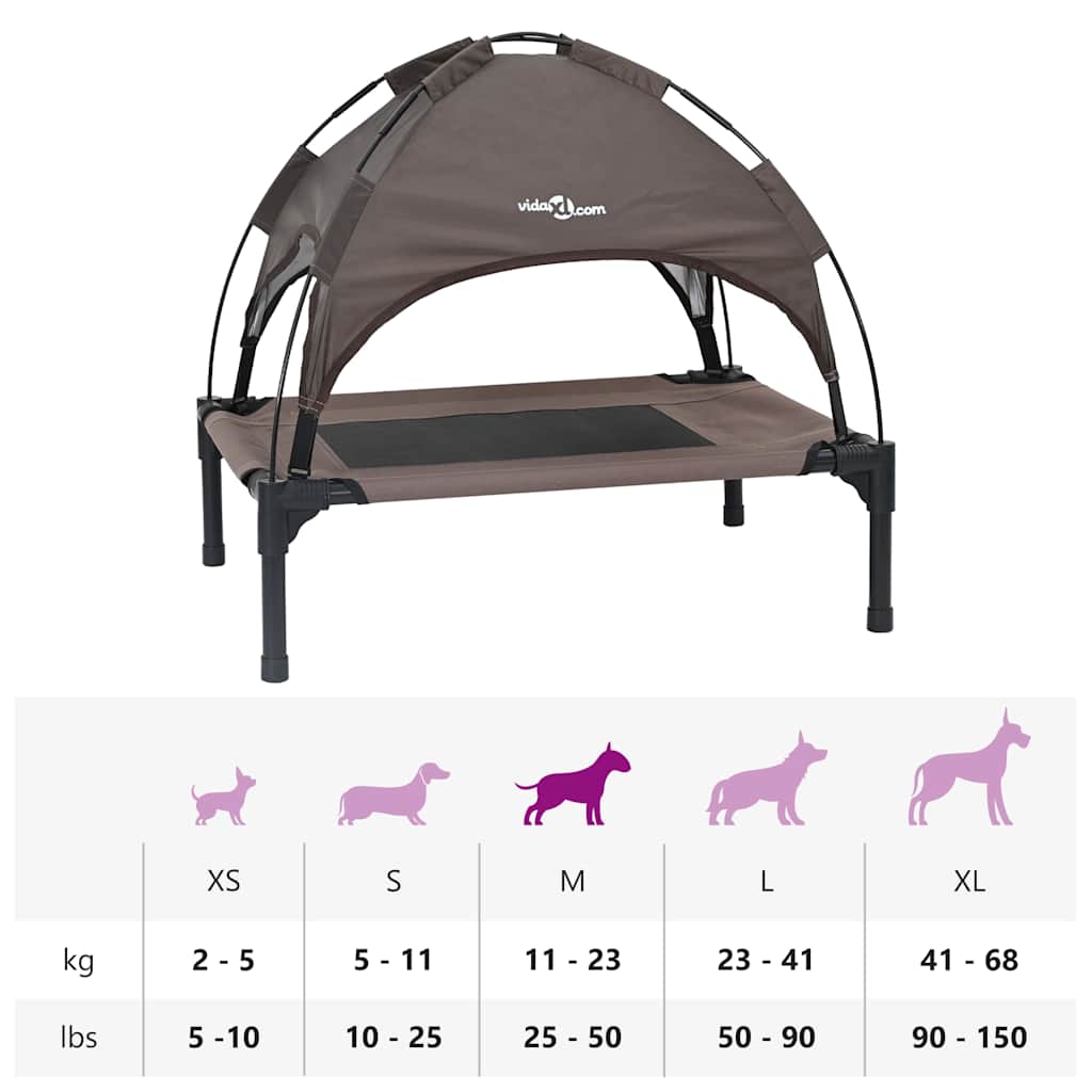 Hundebett Braun m Stahl