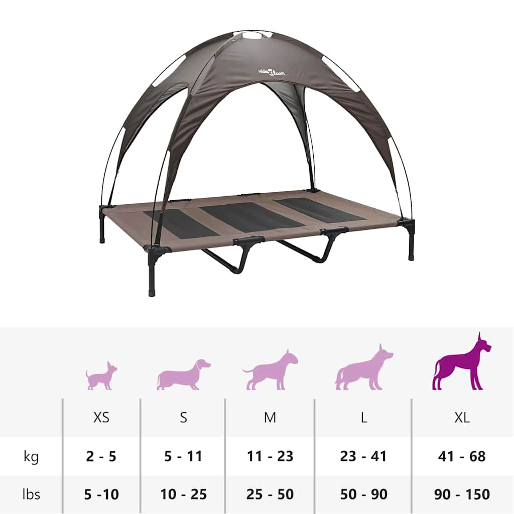 Hundebett Braun xl Stahl