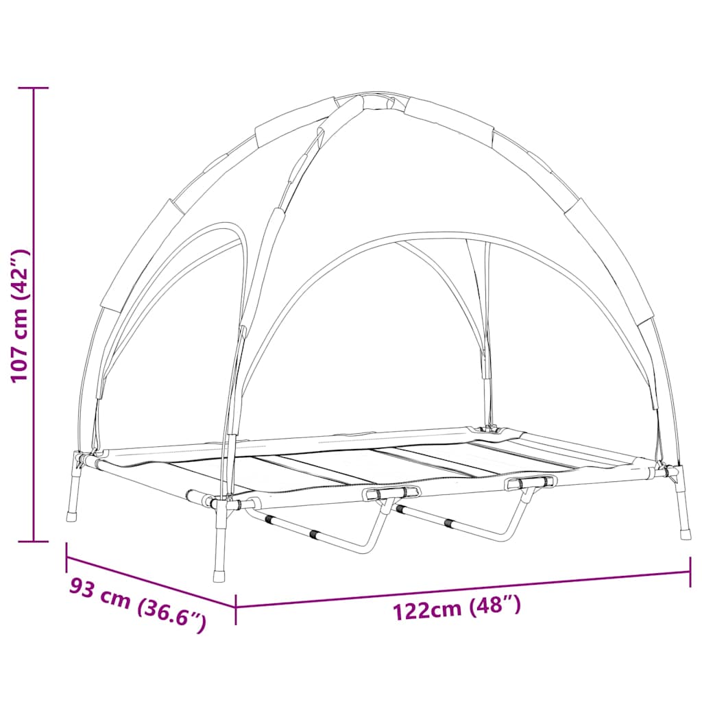Hundebett Braun xl Stahl