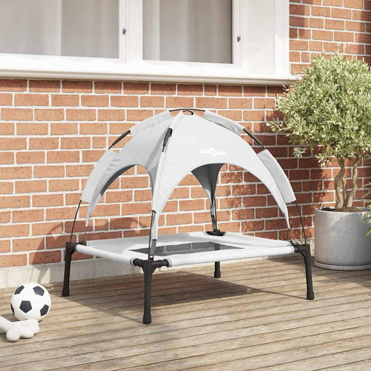 Hundebett Silbergrau m Stahl