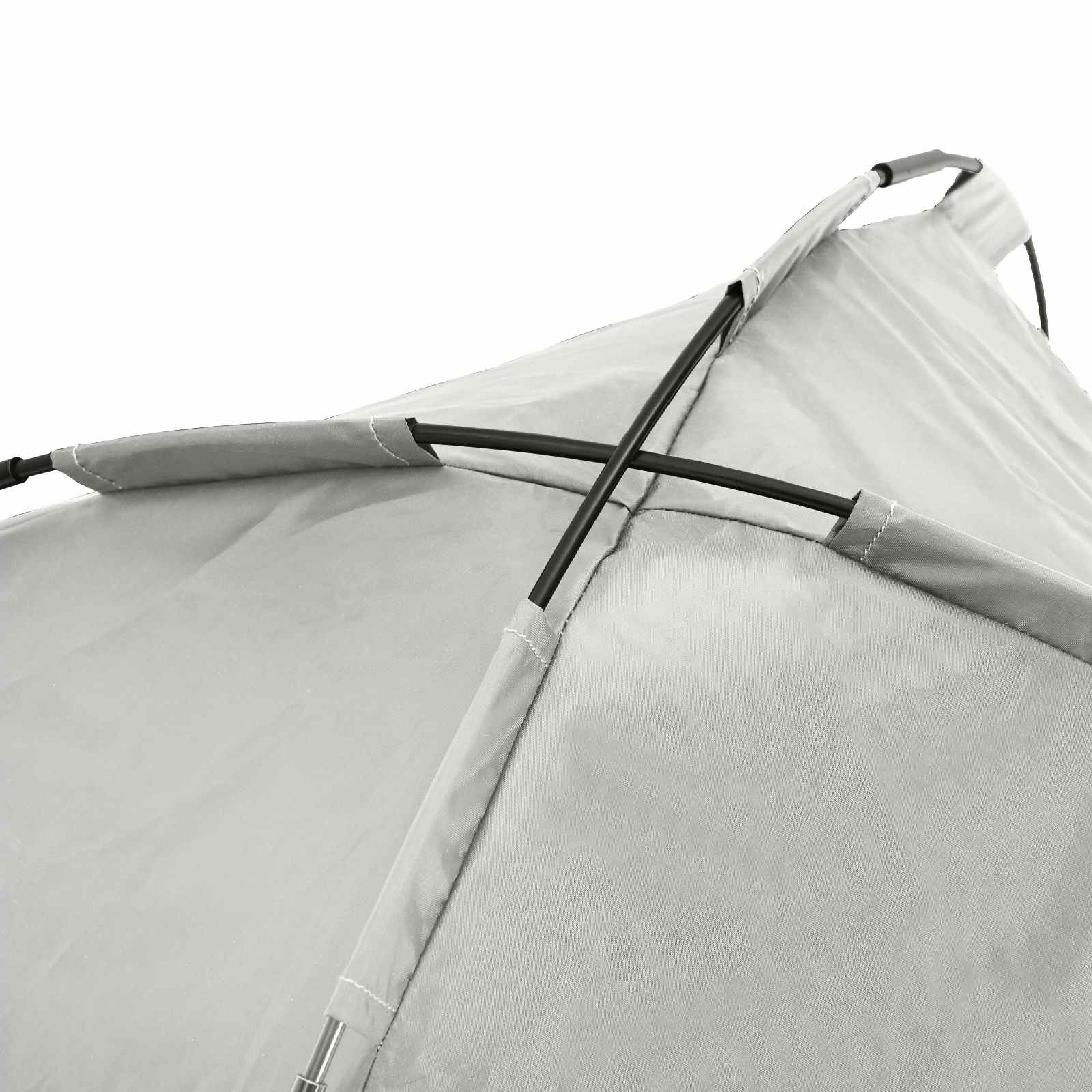 Hundebett 63 x 49,5 x 60 cm Stahl Silber Grau
