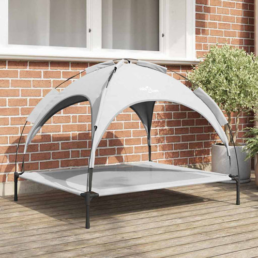 Hundebett Silbergrau xl Stahl