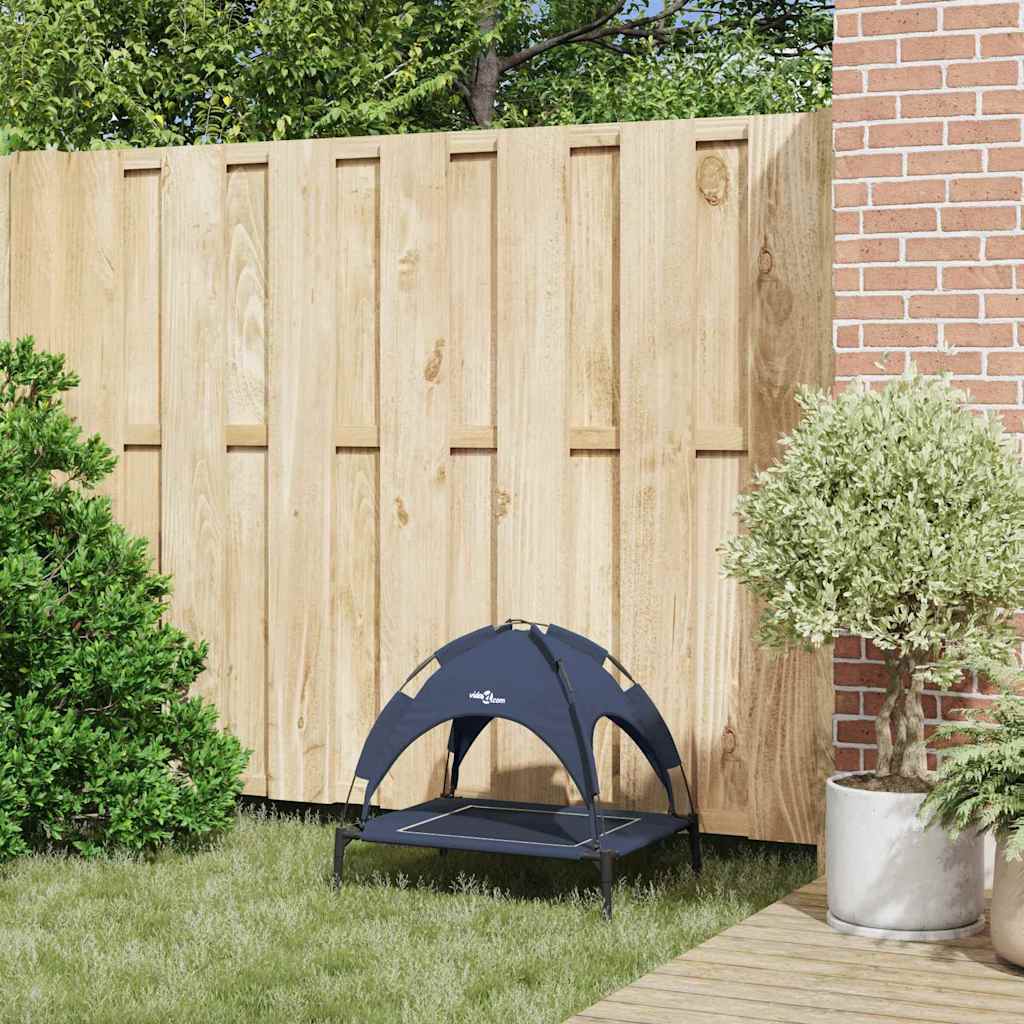 Hundebett 63 x 49,5 x 60 cm Stahl Marineblau