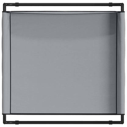 Hundebett Hellgrau 70 x 70 x 28,5 cm Stahl