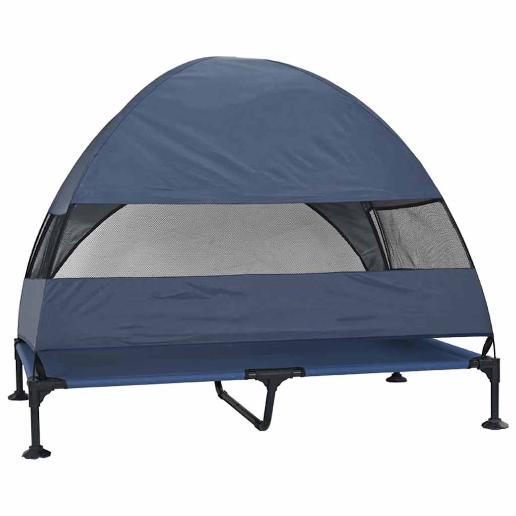 Hochgelegtes Hundebett Marineblau 127 x 81 x 108 cm