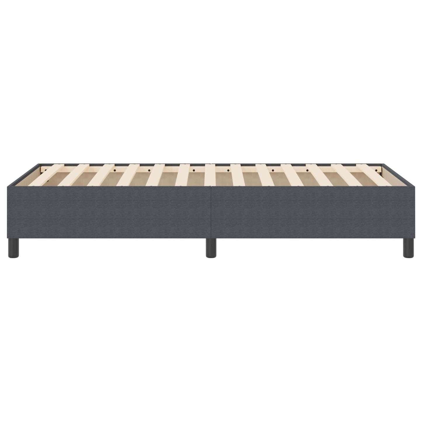Plattformbettgestell Dunkelgrau 80 x 200 cm Cordstoff