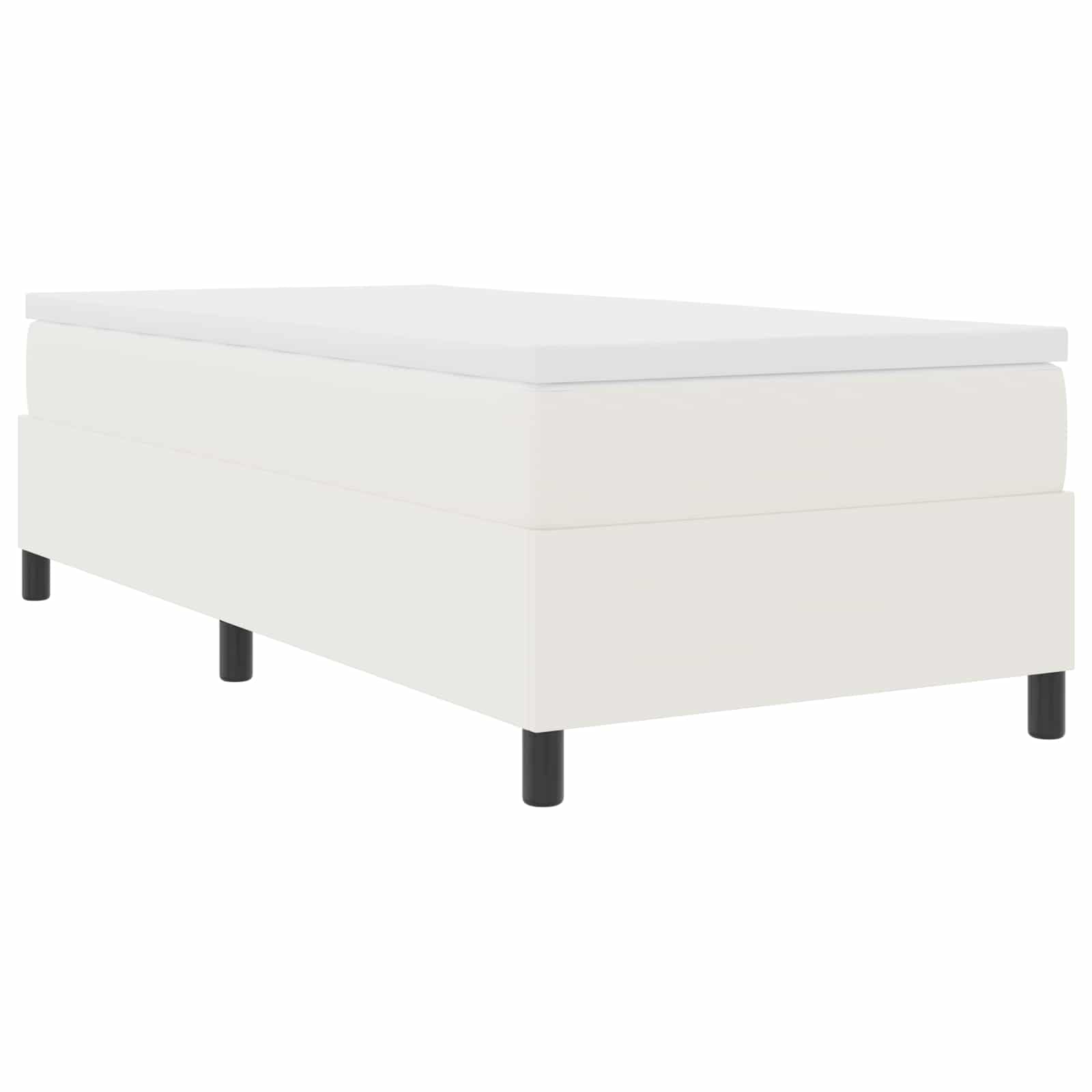 Plattformbettgestell Creme 80 x 200 cm Cordstoff