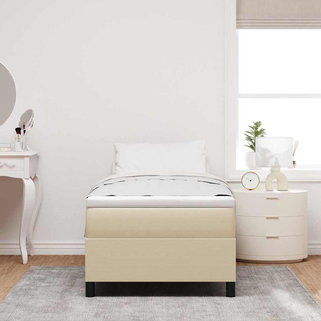 Boxspringbett Grau-Grün 80 x 200 cm Cordstoff