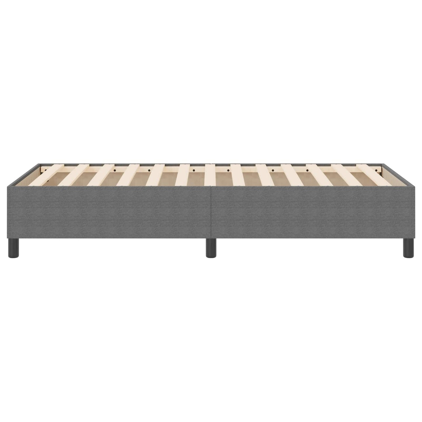 Plattformbettgestell Hellgrau 90 x 190 cm Cordstoff