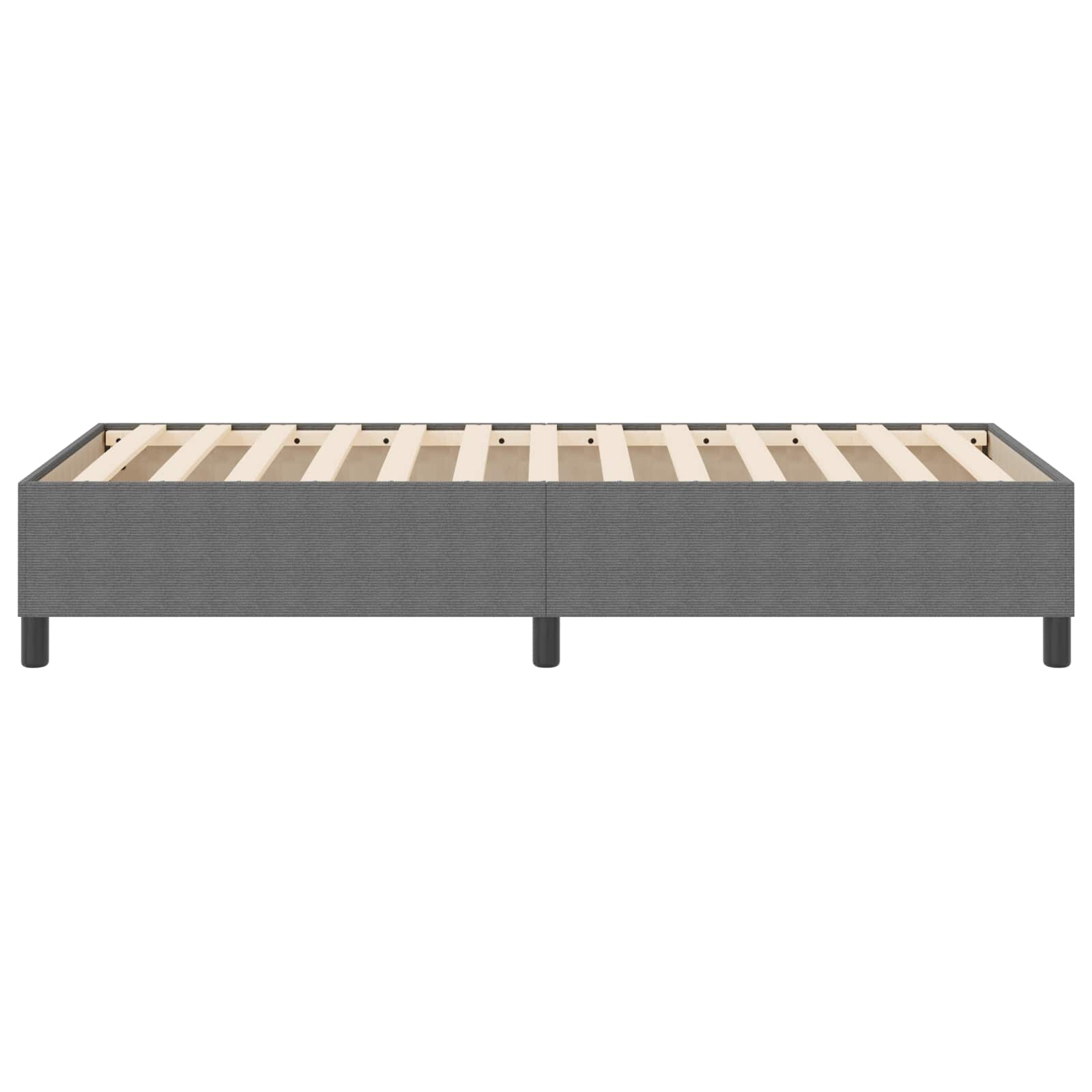 Plattformbettgestell Hellgrau 90 x 190 cm Cordstoff