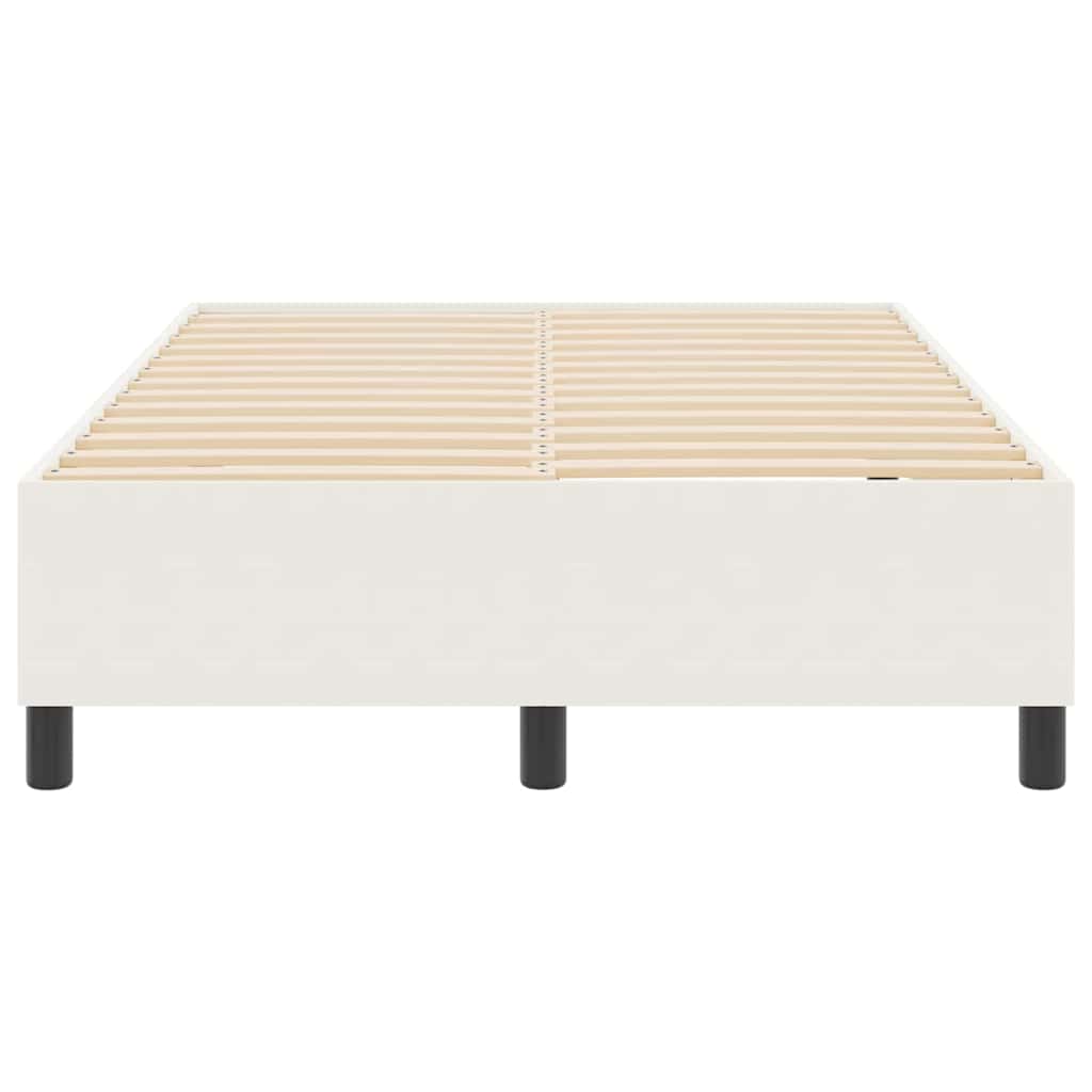 Boxspringbett Creme 120 x 190 cm Cordstoff