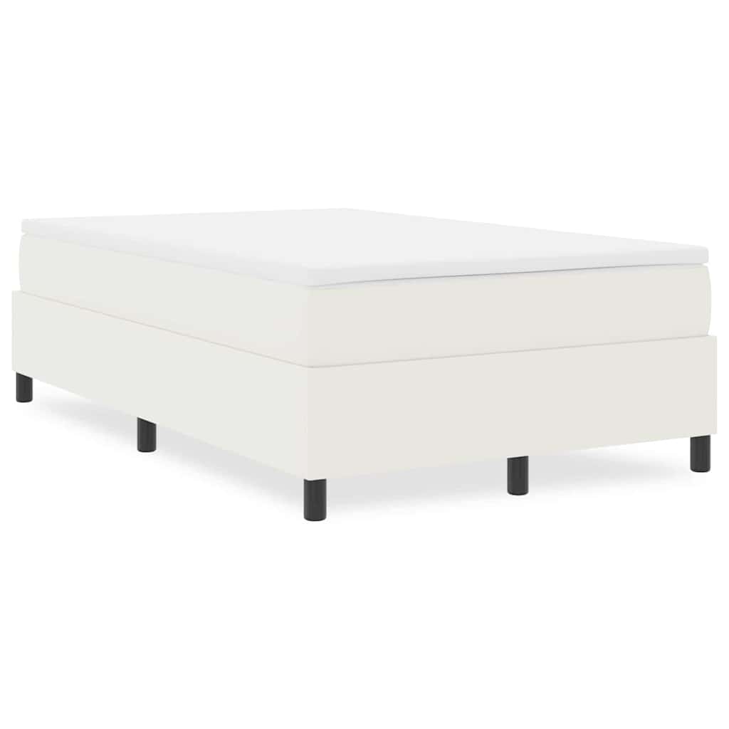 Boxspringbett Creme 120 x 190 cm Cordstoff
