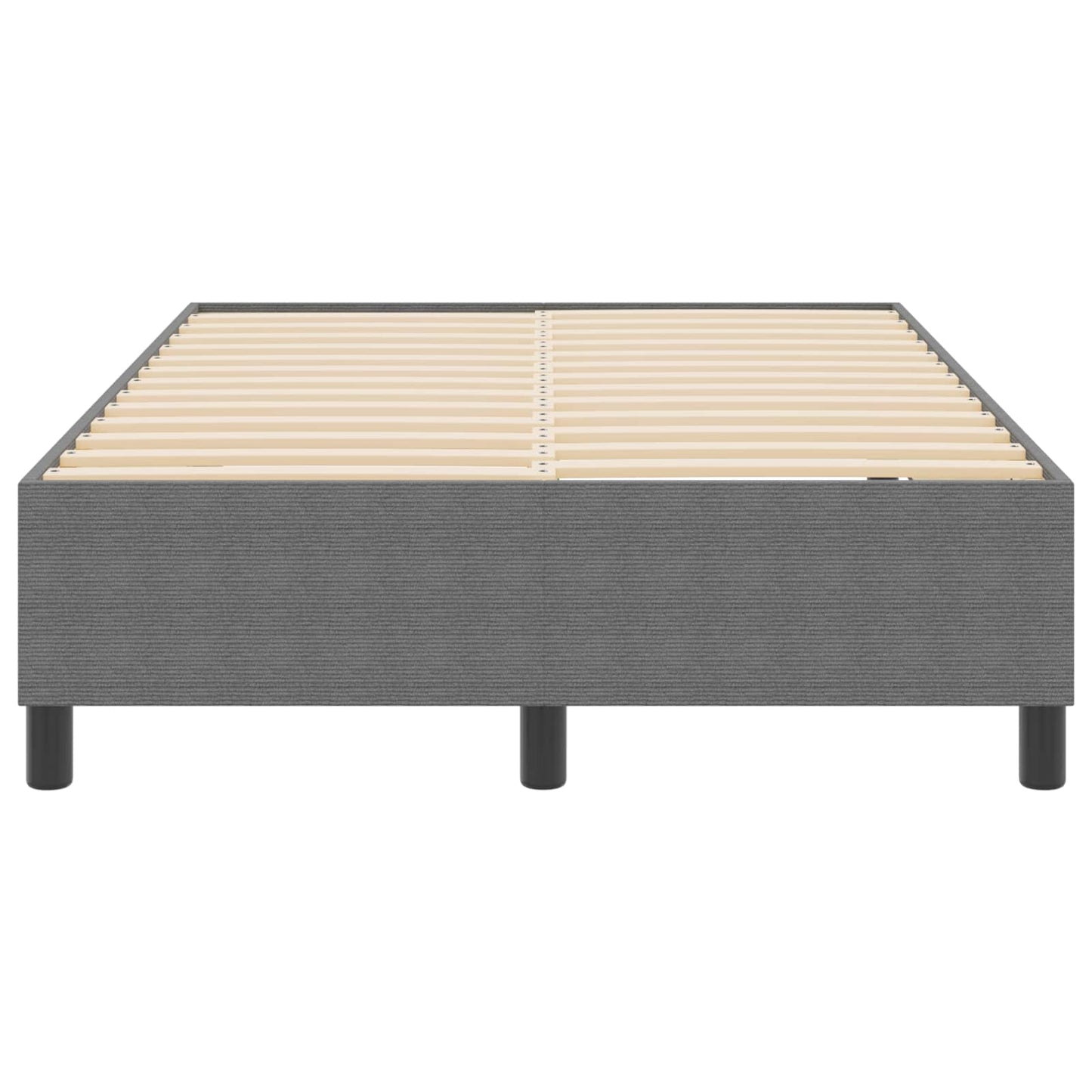 Plattformbettgestell Hellgrau 120 x 200 cm Cordstoff