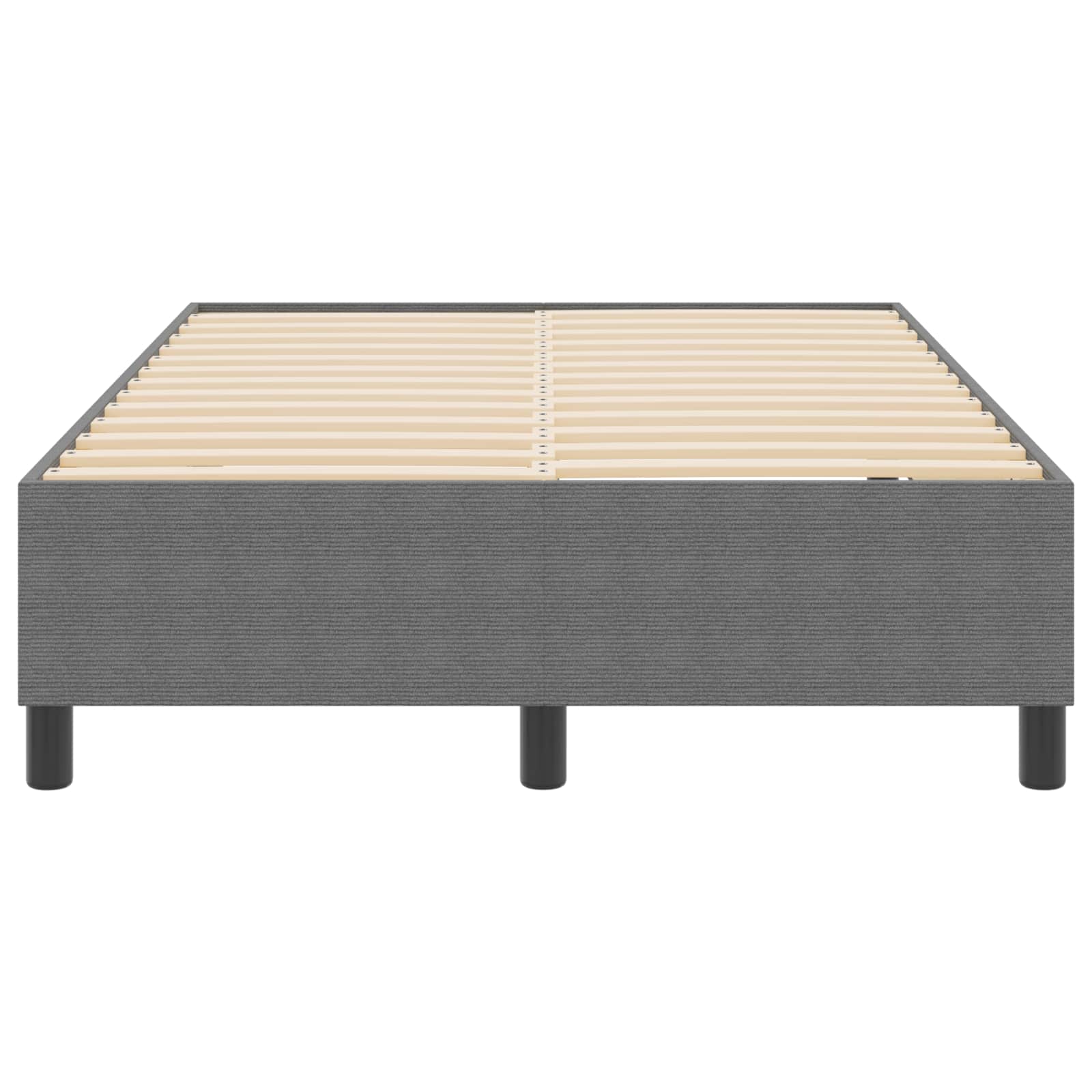 Plattformbettgestell Hellgrau 120 x 200 cm Cordstoff