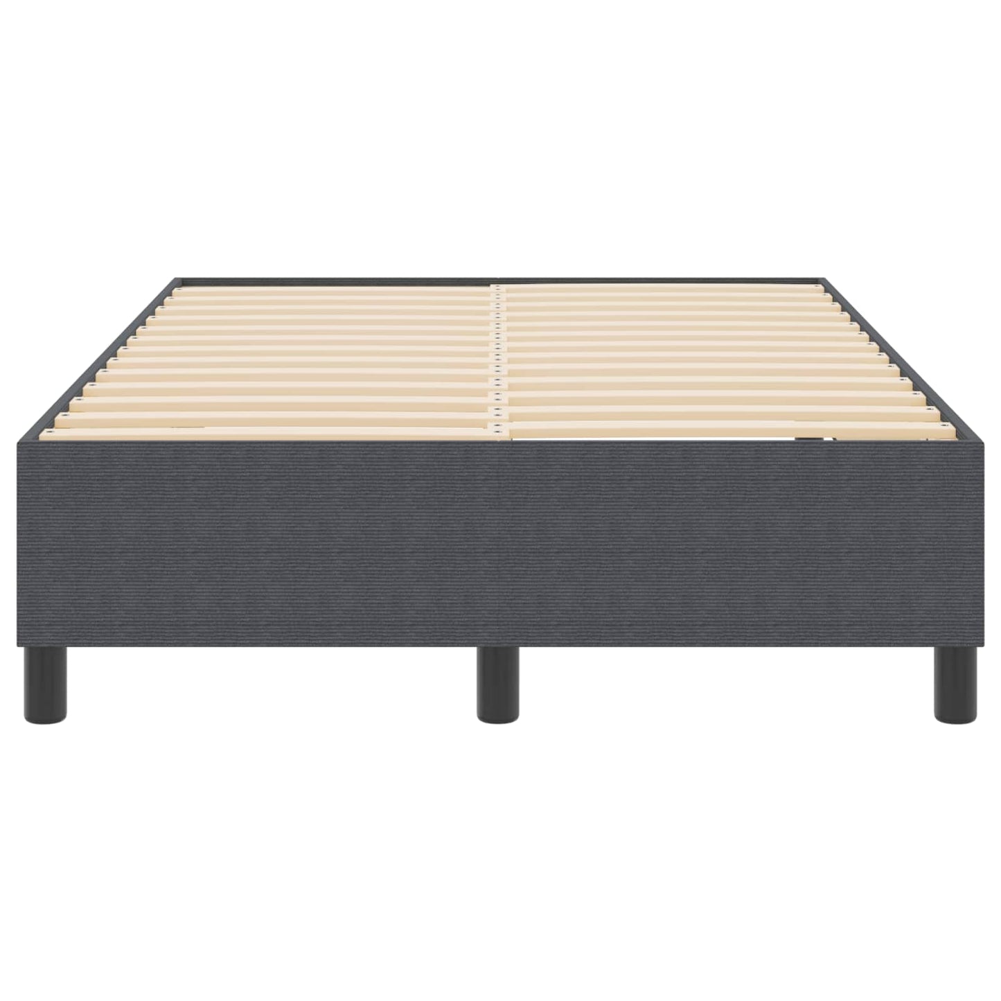 Plattformbettgestell Dunkelgrau 120 x 200 cm Cordstoff