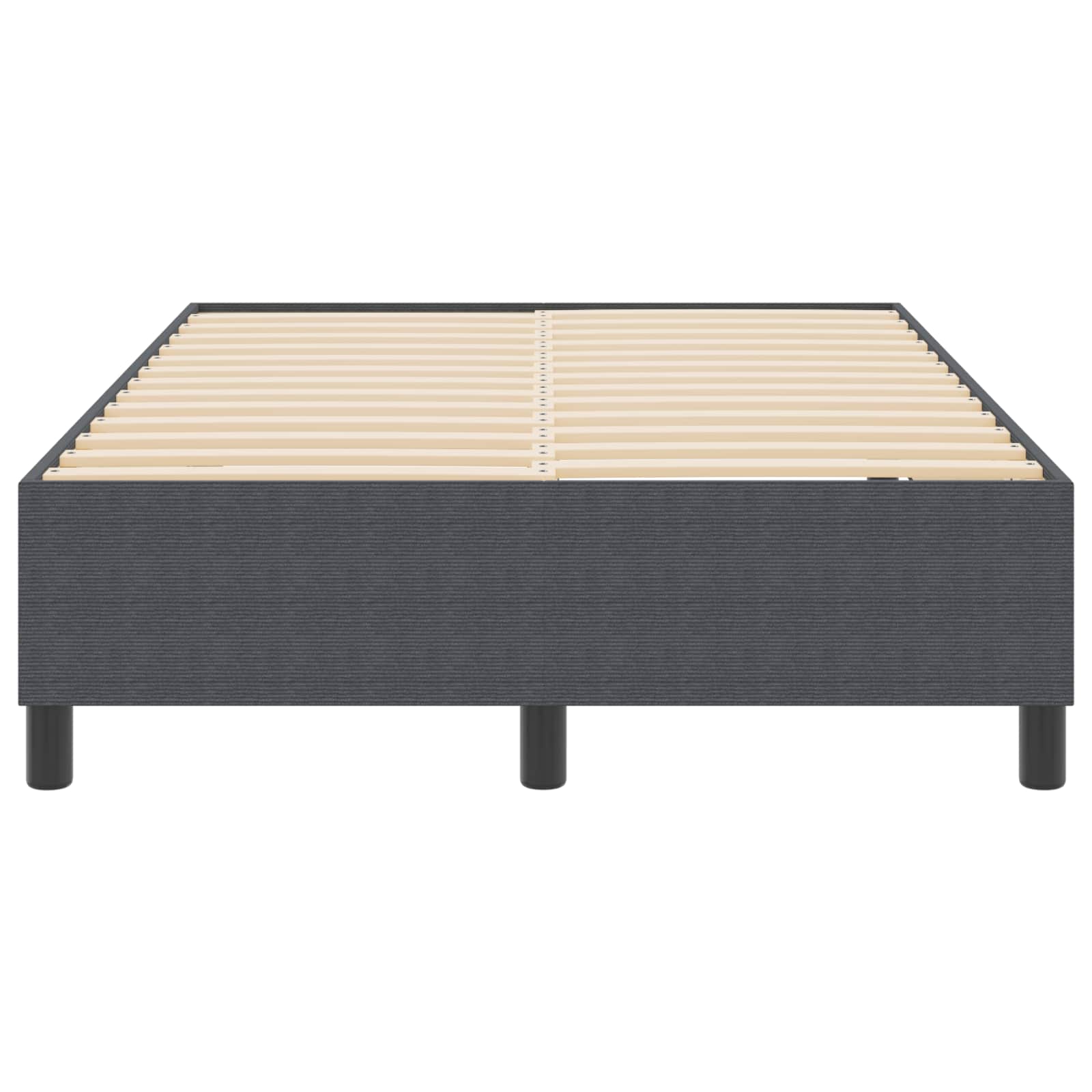 Plattformbettgestell Dunkelgrau 120 x 200 cm Cordstoff