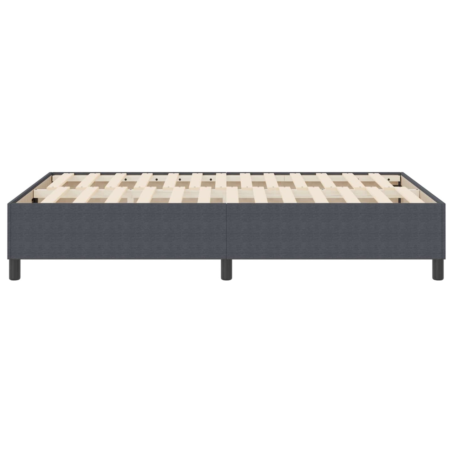Plattformbettgestell Dunkelgrau 120 x 200 cm Cordstoff