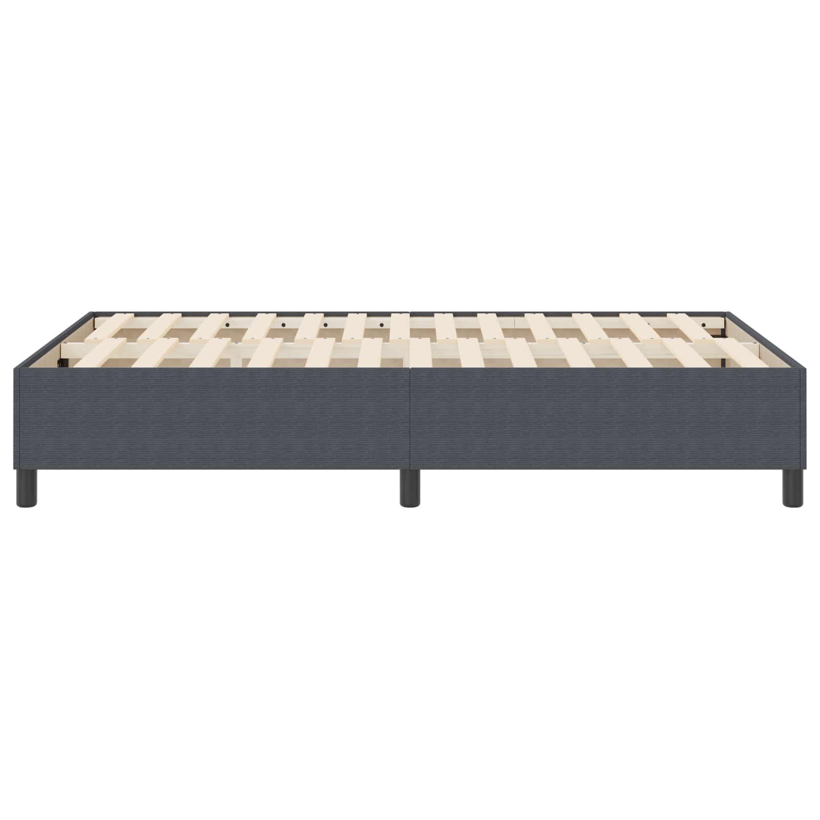 Plattformbettgestell Dunkelgrau 120 x 200 cm Cordstoff