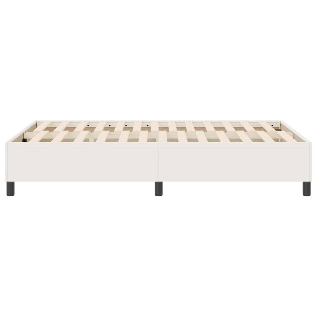 Boxspringbett Creme 120 x 200 cm Cordstoff