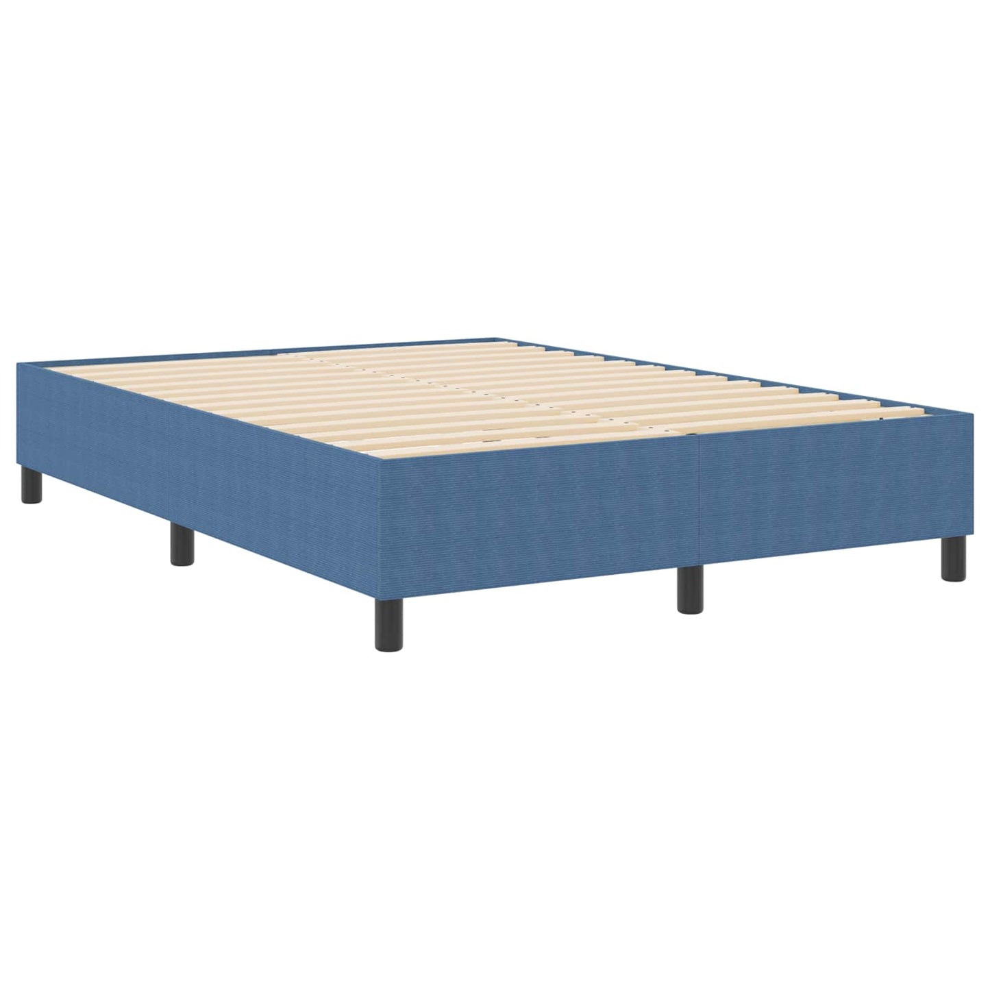 Plattformbettgestell Blau 140 x 190 cm Cordstoff