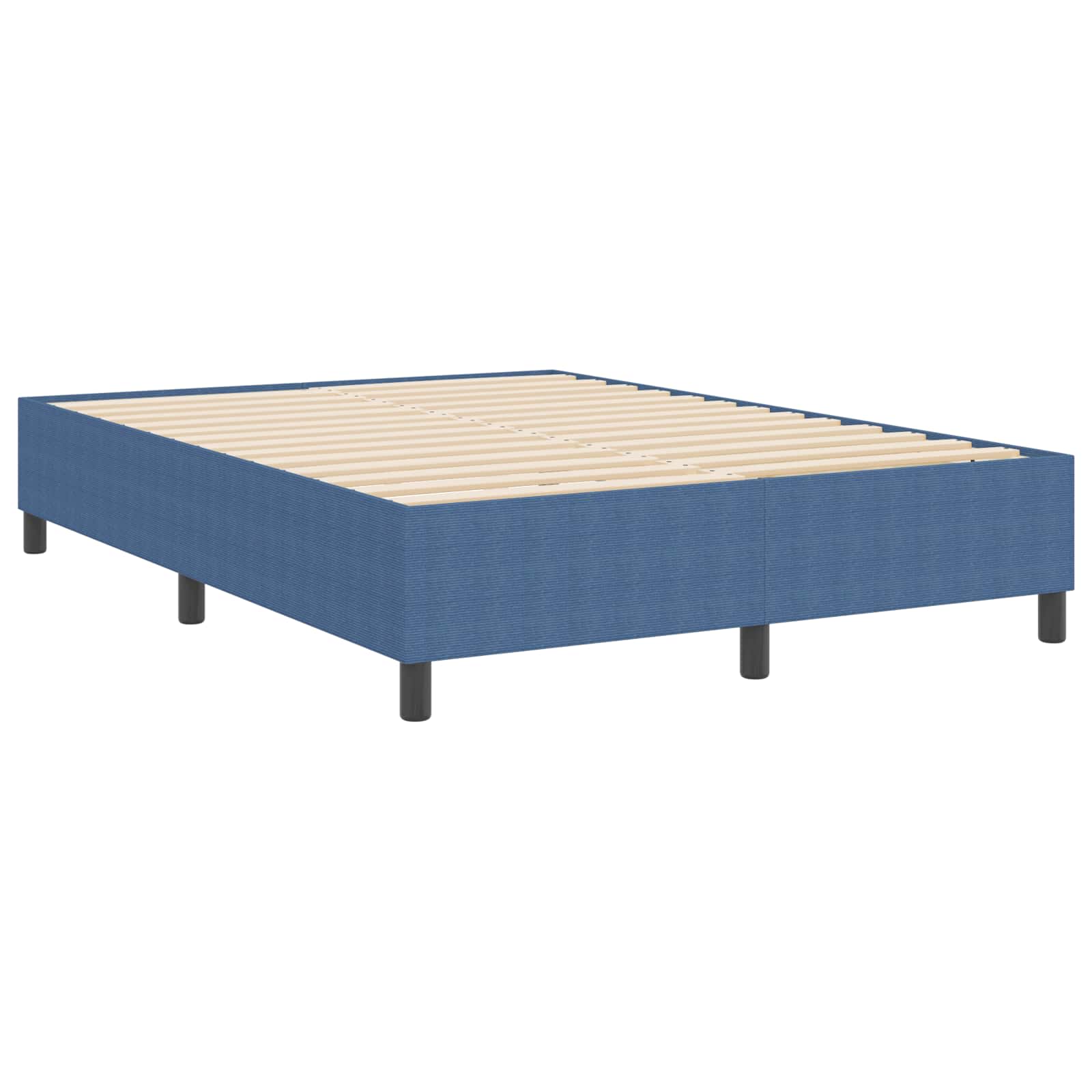 Plattformbettgestell Blau 140 x 190 cm Cordstoff