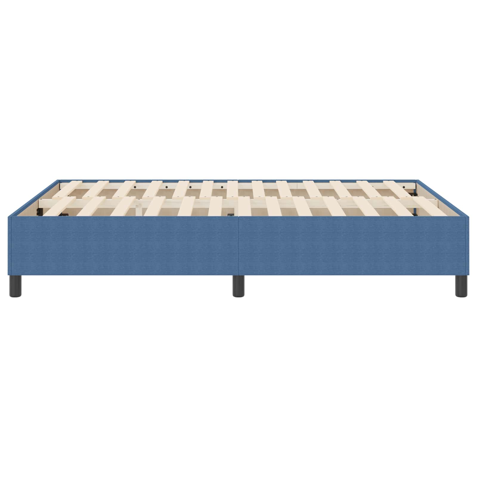Plattformbettgestell Blau 140 x 190 cm Cordstoff