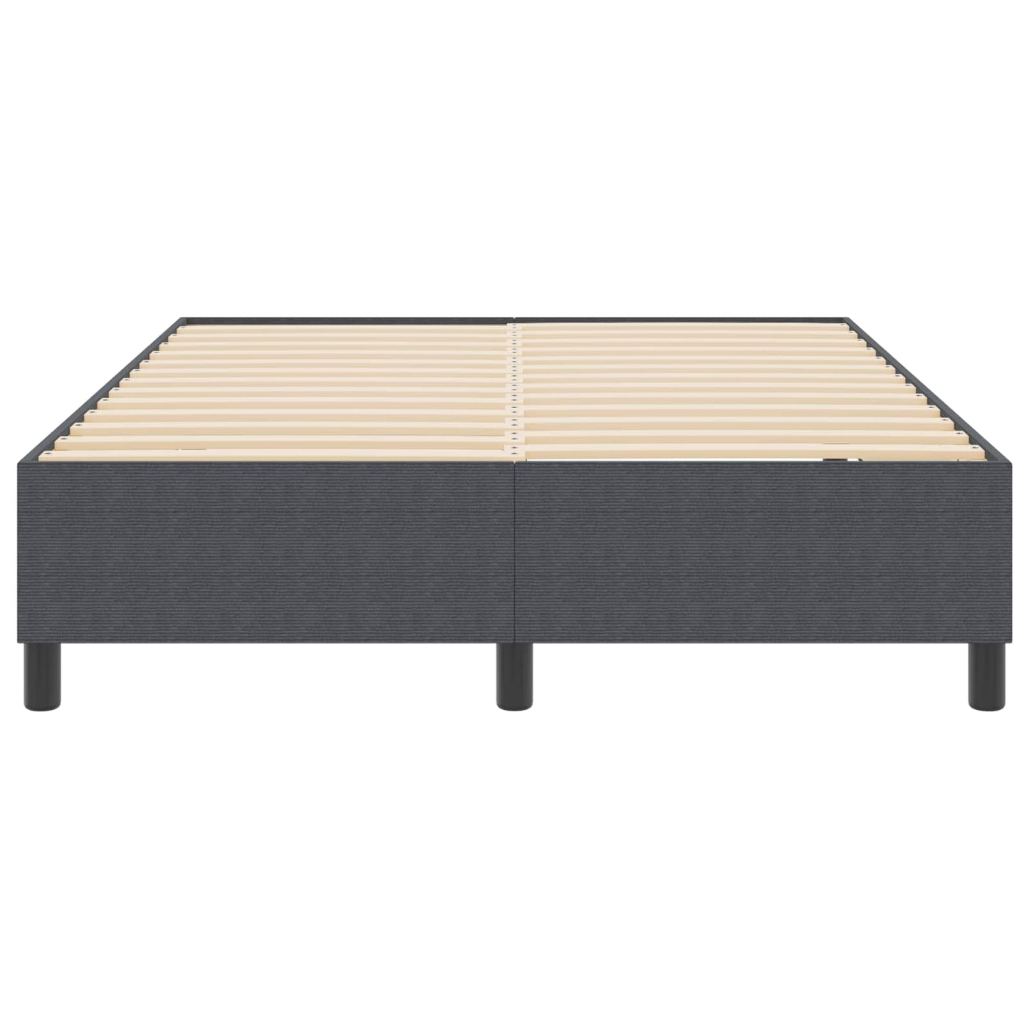 Plattformbettgestell Dunkelgrau 140 x 200 cm Cordstoff