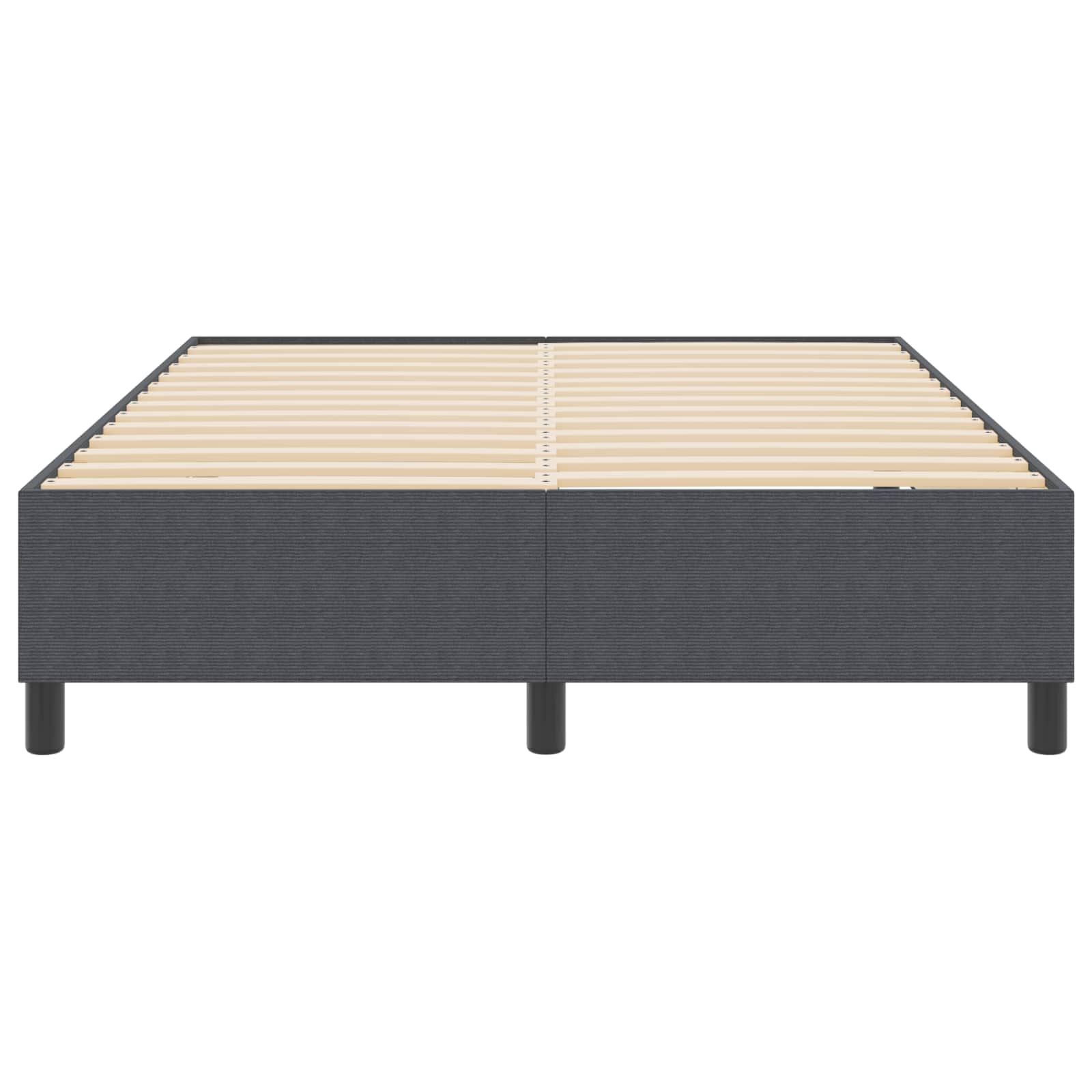 Plattformbettgestell Dunkelgrau 140 x 200 cm Cordstoff