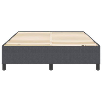 Plattformbettgestell Dunkelgrau 140 x 200 cm Cordstoff