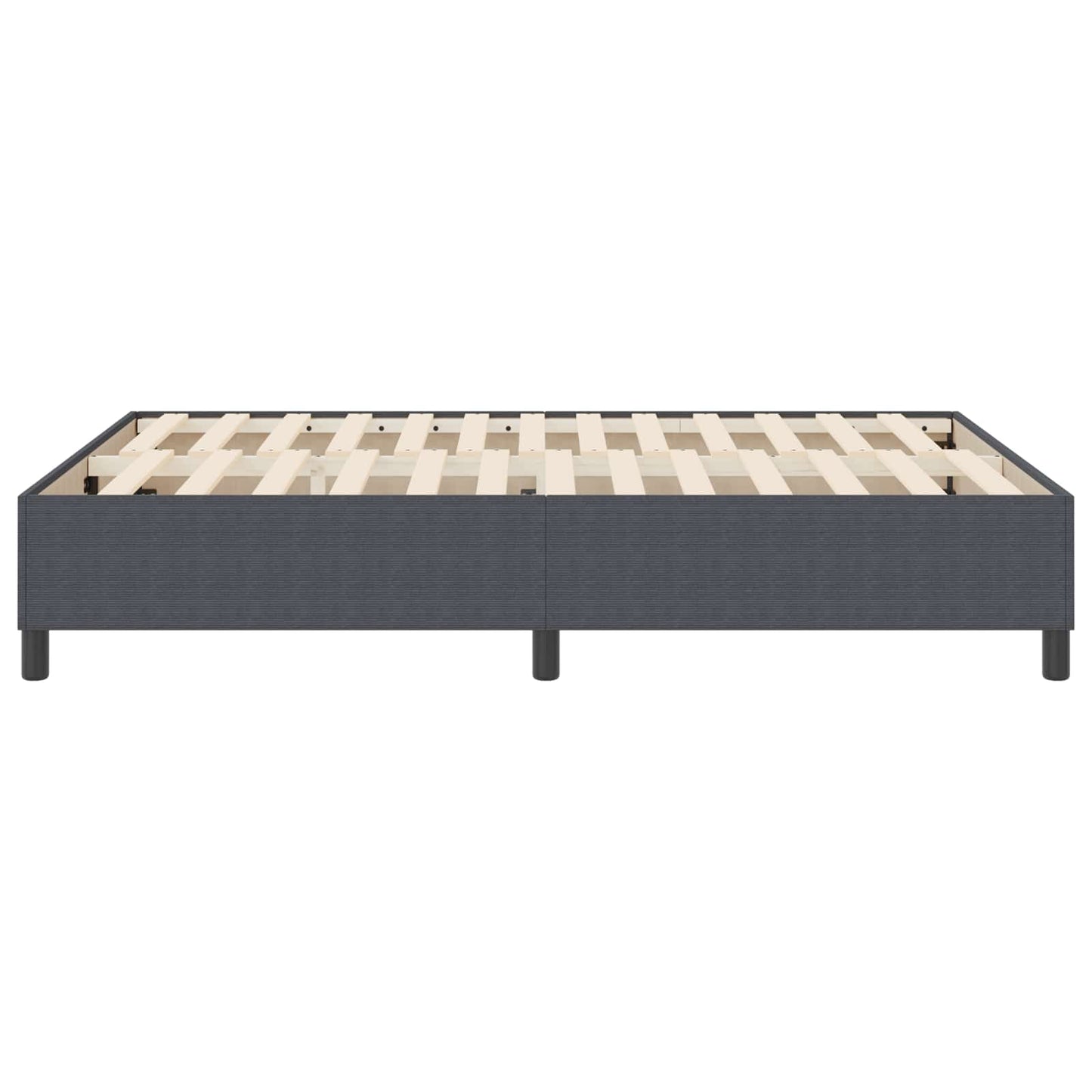 Plattformbettgestell Dunkelgrau 140 x 200 cm Cordstoff
